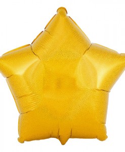Gold Prismatic Star 18 Foil Balloon